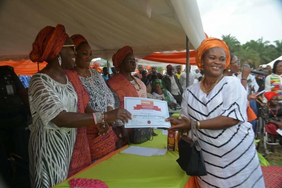 Akoko South West Women Empowerment - Ondo First Lady Gives Out Laptops Other Items-9